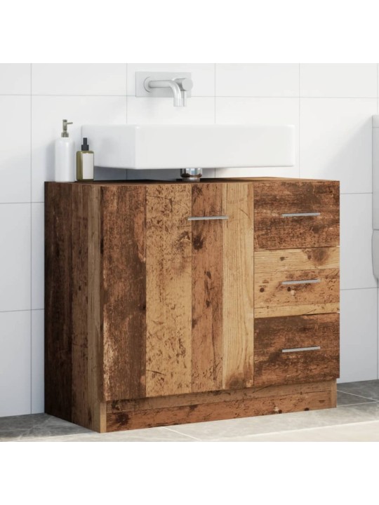 Skříňka pod umyvadlo old wood 63 x 30 x 54 cm kompozitní dřevo