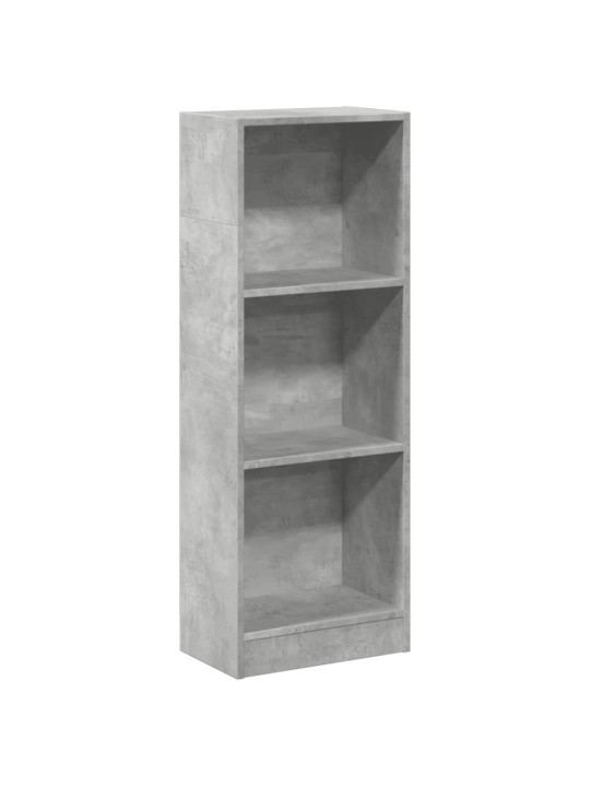 Knihovna betonově šedá 40 x 24 x 109 cm kompozitní dřevo