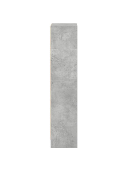 Knihovna betonově šedá 40 x 24 x 109 cm kompozitní dřevo