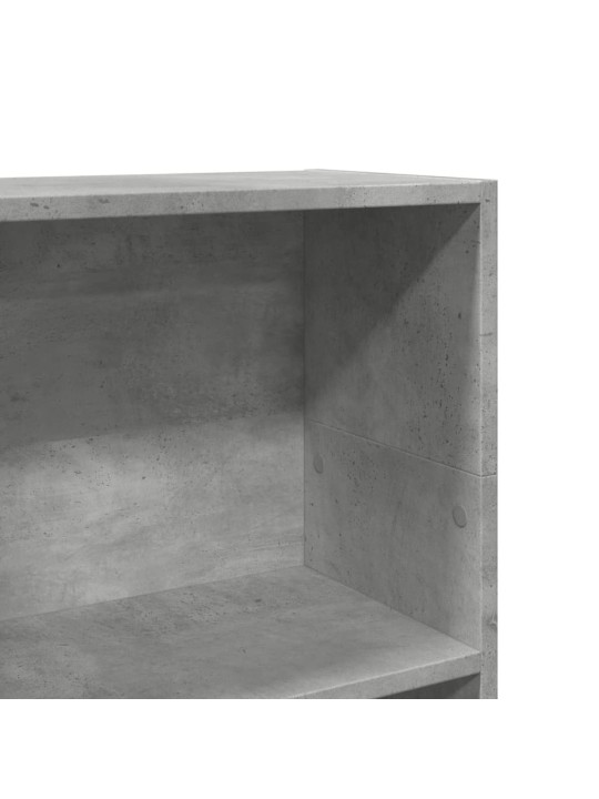 Knihovna betonově šedá 40 x 24 x 109 cm kompozitní dřevo