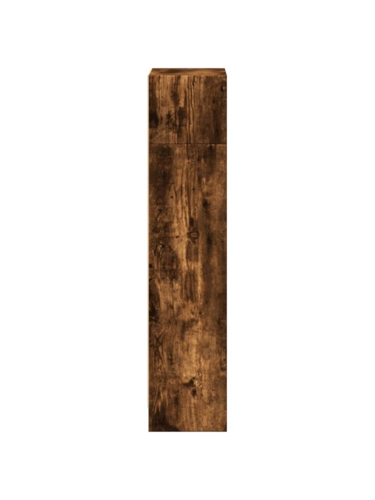 Knihovna kouřový dub 40 x 24 x 109 cm kompozitní dřevo
