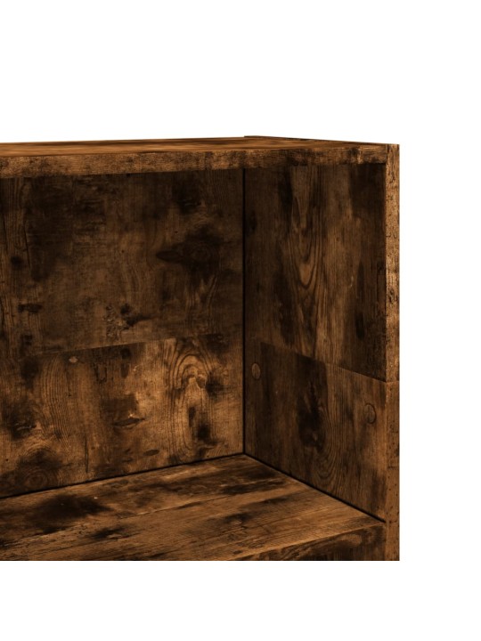 Knihovna kouřový dub 40 x 24 x 109 cm kompozitní dřevo
