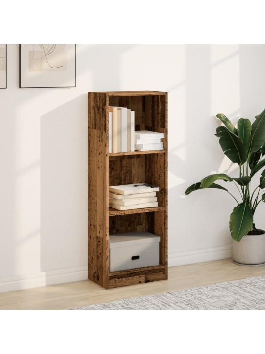 Knihovna old wood 40 x 24 x 109 cm kompozitní dřevo