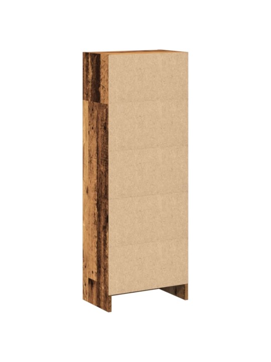 Knihovna old wood 40 x 24 x 109 cm kompozitní dřevo