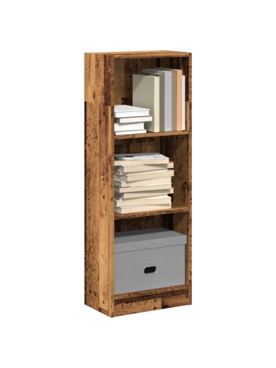 Knihovna old wood 40 x 24 x 109 cm kompozitní dřevo