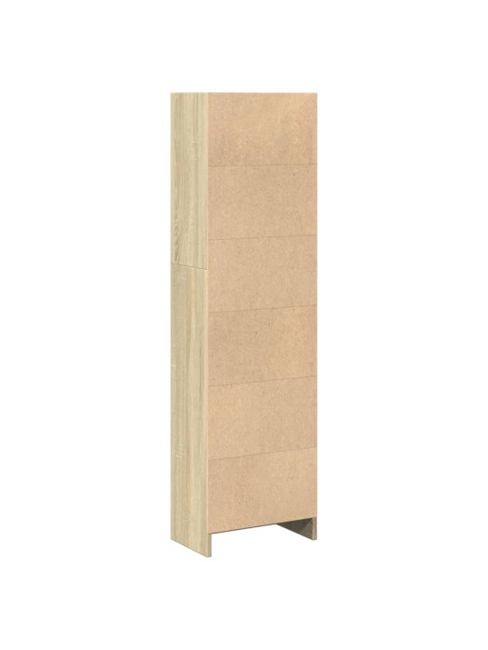 Knihovna dub sonoma 40 x 24 x 143 cm kompozitní dřevo