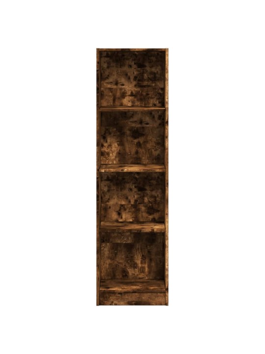 Knihovna kouřový dub 40 x 24 x 143 cm kompozitní dřevo