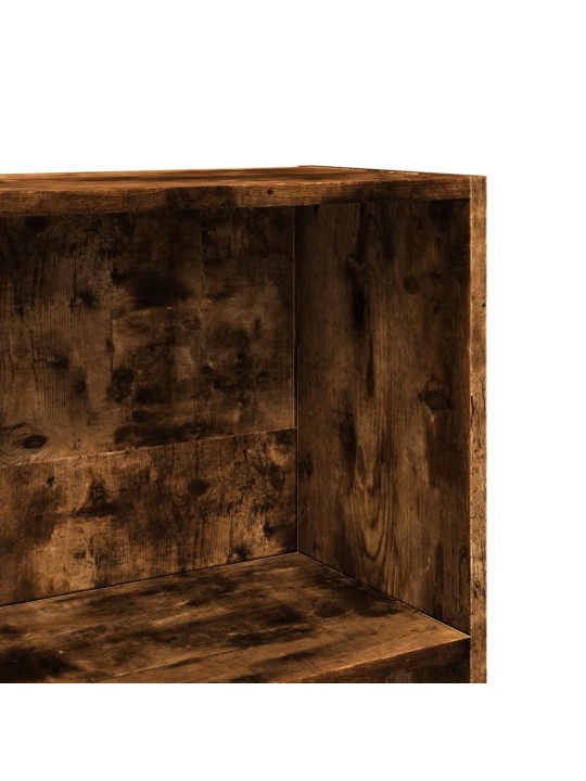 Knihovna kouřový dub 40 x 24 x 143 cm kompozitní dřevo
