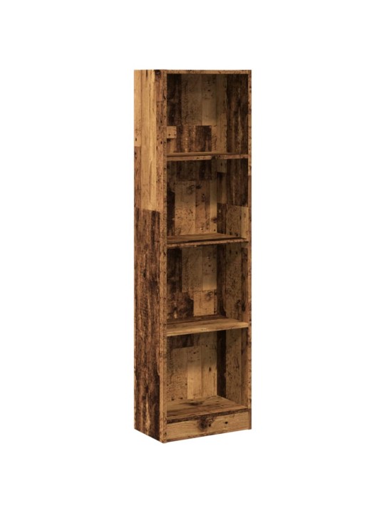 Knihovna old wood 40 x 24 x 143 cm kompozitní dřevo