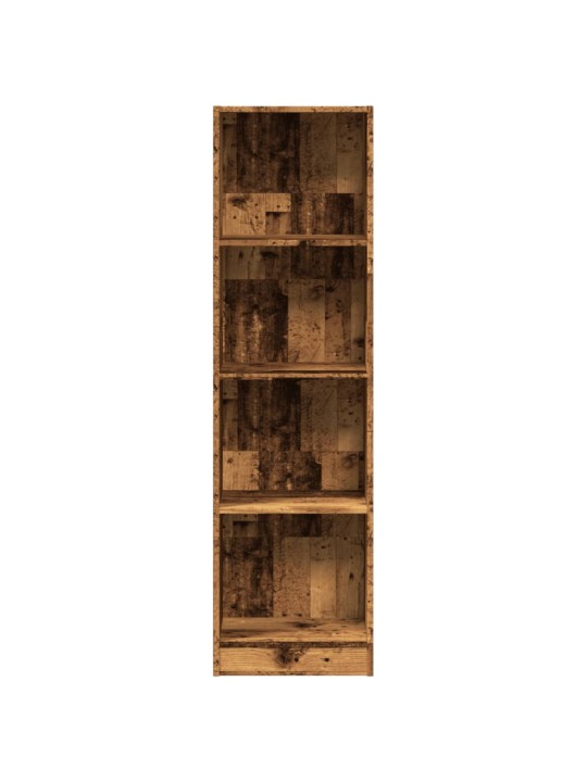 Knihovna old wood 40 x 24 x 143 cm kompozitní dřevo