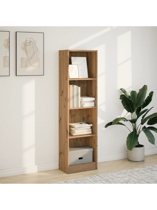 Knihovna dub artisan 40 x 24 x 143 cm kompozitní dřevo