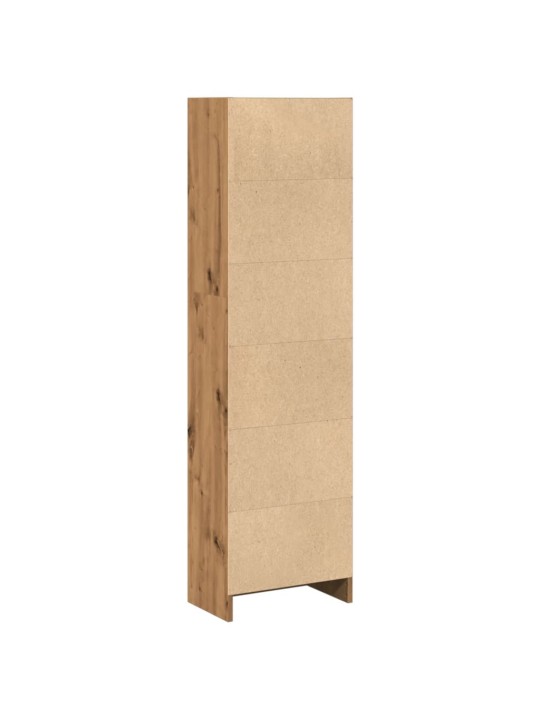 Knihovna dub artisan 40 x 24 x 143 cm kompozitní dřevo