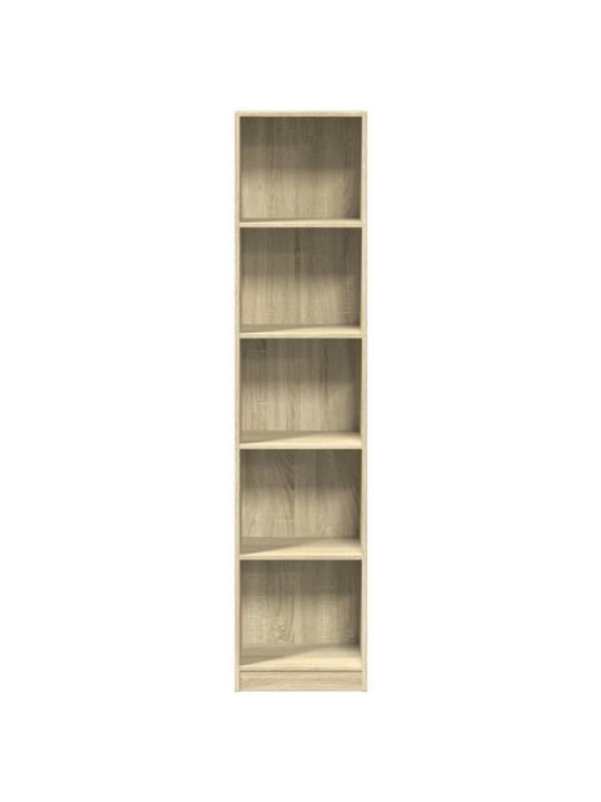 Knihovna dub sonoma 40 x 24 x 176 cm kompozitní dřevo
