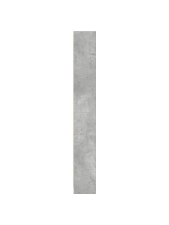 Knihovna betonově šedá 40 x 24 x 176 cm kompozitní dřevo