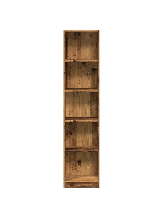 Knihovna old wood 40 x 24 x 176 cm kompozitní dřevo