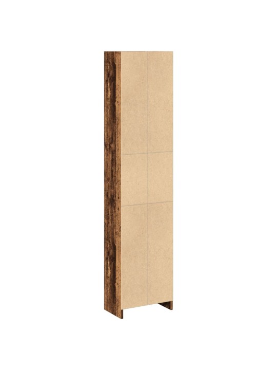 Knihovna old wood 40 x 24 x 176 cm kompozitní dřevo