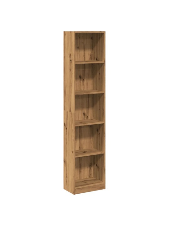 Knihovna dub artisan 40 x 24 x 176 cm kompozitní dřevo