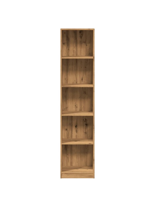 Knihovna dub artisan 40 x 24 x 176 cm kompozitní dřevo