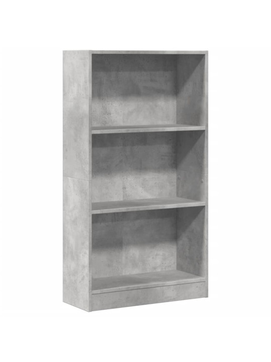 Knihovna betonově šedá 60 x 24 x 109 cm kompozitní dřevo