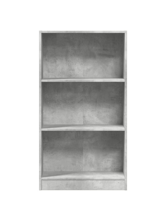 Knihovna betonově šedá 60 x 24 x 109 cm kompozitní dřevo