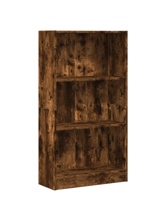 Knihovna kouřový dub 60 x 24 x 109 cm kompozitní dřevo
