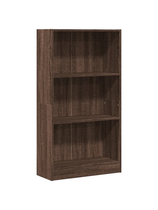Knihovna hnědý dub 60 x 24 x 109 cm kompozitní dřevo