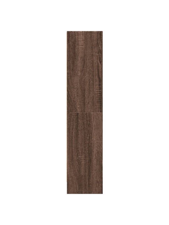 Knihovna hnědý dub 60 x 24 x 109 cm kompozitní dřevo