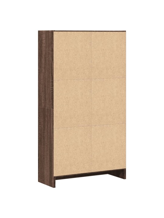 Knihovna hnědý dub 60 x 24 x 109 cm kompozitní dřevo