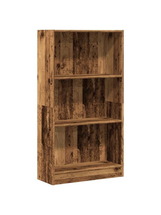 Knihovna old wood 60 x 24 x 109 cm kompozitní dřevo