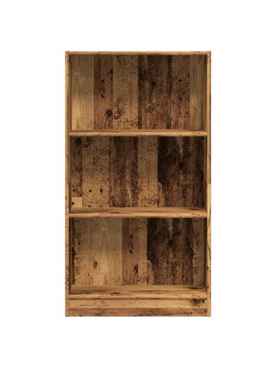 Knihovna old wood 60 x 24 x 109 cm kompozitní dřevo