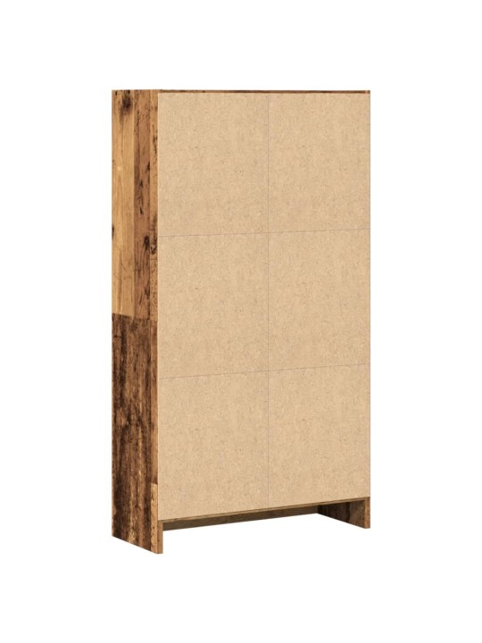 Knihovna old wood 60 x 24 x 109 cm kompozitní dřevo