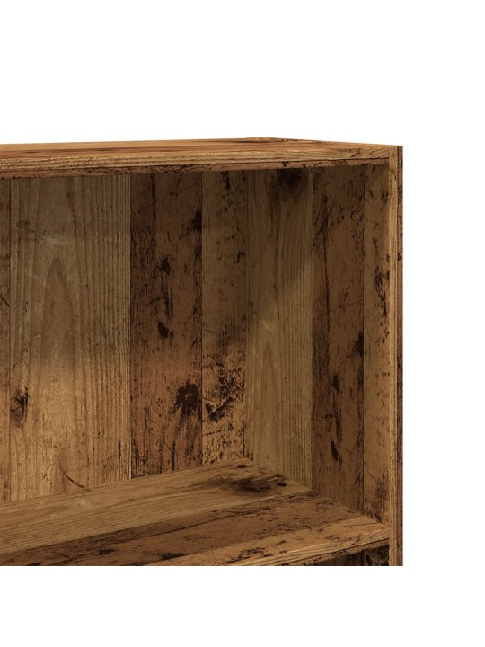 Knihovna old wood 60 x 24 x 109 cm kompozitní dřevo