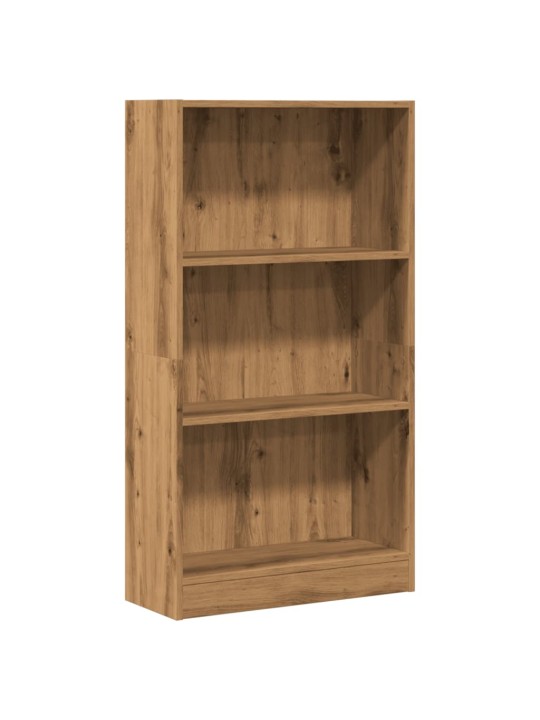 Knihovna dub artisan 60 x 24 x 109 cm kompozitní dřevo