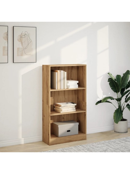 Knihovna dub artisan 60 x 24 x 109 cm kompozitní dřevo