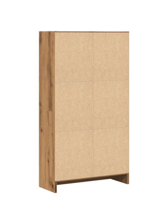 Knihovna dub artisan 60 x 24 x 109 cm kompozitní dřevo