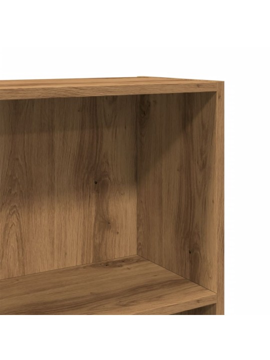 Knihovna dub artisan 60 x 24 x 109 cm kompozitní dřevo