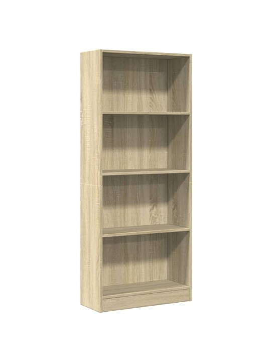 Knihovna dub sonoma 60 x 24 x 143 cm kompozitní dřevo