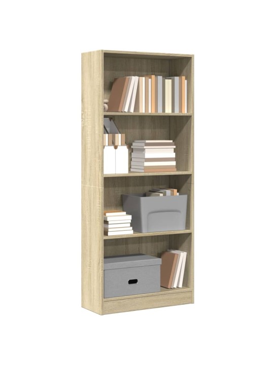 Knihovna dub sonoma 60 x 24 x 143 cm kompozitní dřevo