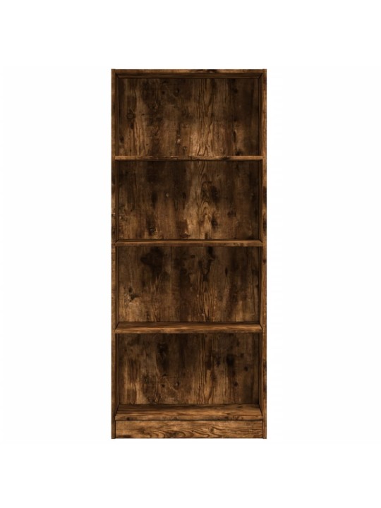 Knihovna kouřový dub 60 x 24 x 143 cm kompozitní dřevo