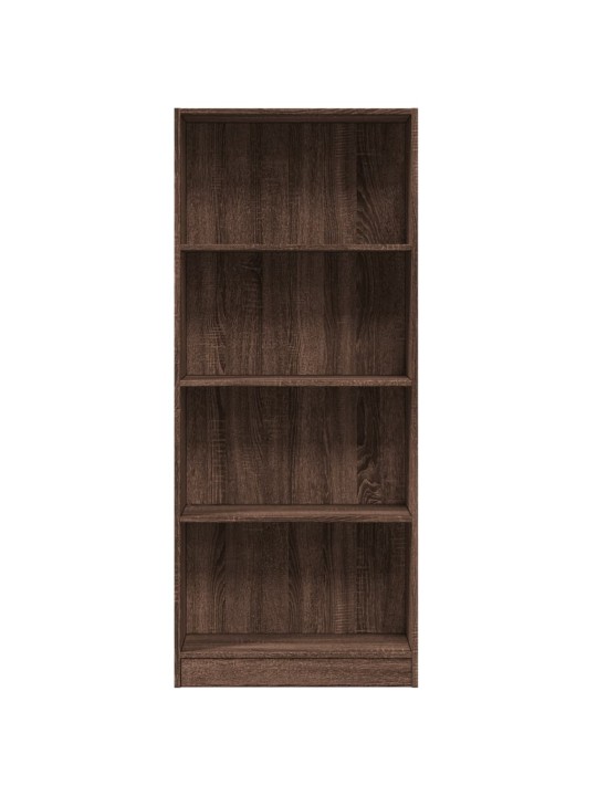 Knihovna hnědý dub 60 x 24 x 143 cm kompozitní dřevo