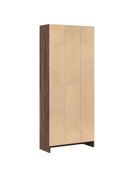 Knihovna hnědý dub 60 x 24 x 143 cm kompozitní dřevo