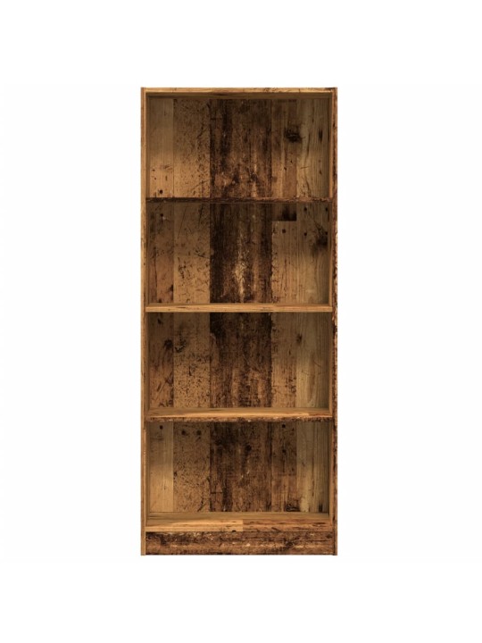 Knihovna old wood 60 x 24 x 143 cm kompozitní dřevo