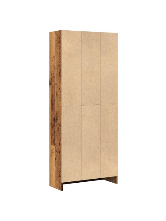 Knihovna old wood 60 x 24 x 143 cm kompozitní dřevo