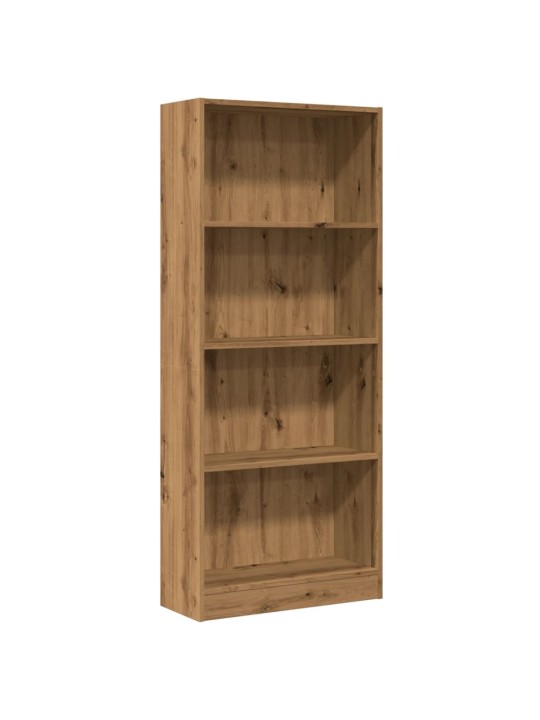 Knihovna dub artisan 60 x 24 x 143 cm kompozitní dřevo