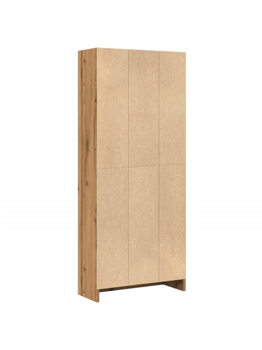 Knihovna dub artisan 60 x 24 x 143 cm kompozitní dřevo