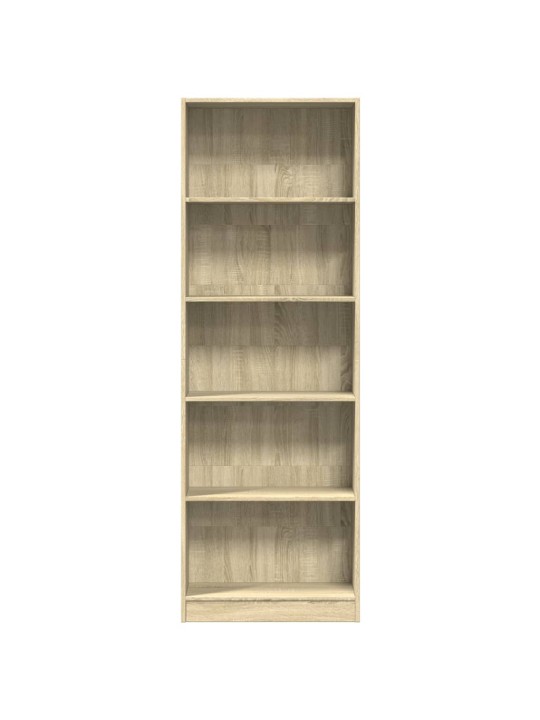 Knihovna dub sonoma 60 x 24 x 176 cm kompozitní dřevo