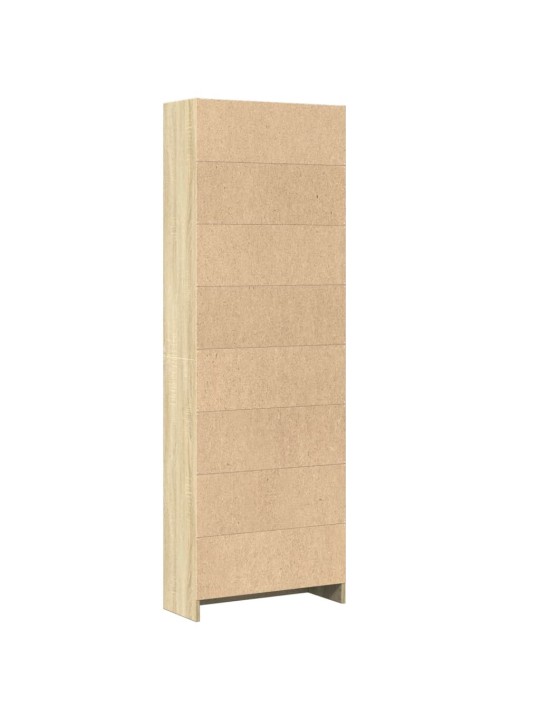 Knihovna dub sonoma 60 x 24 x 176 cm kompozitní dřevo