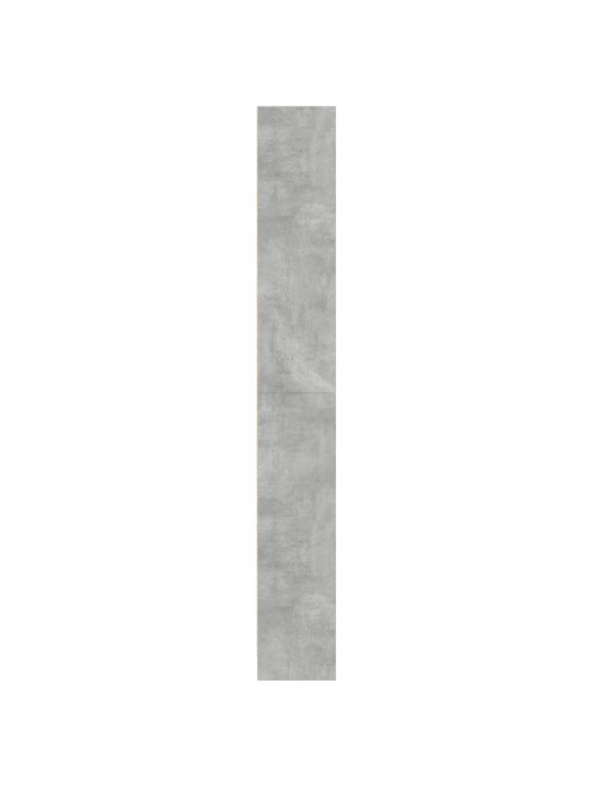 Knihovna betonově šedá 60 x 24 x 176 cm kompozitní dřevo