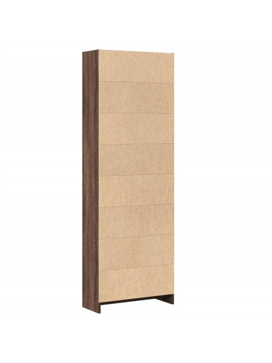 Knihovna hnědý dub 60 x 24 x 176 cm kompozitní dřevo