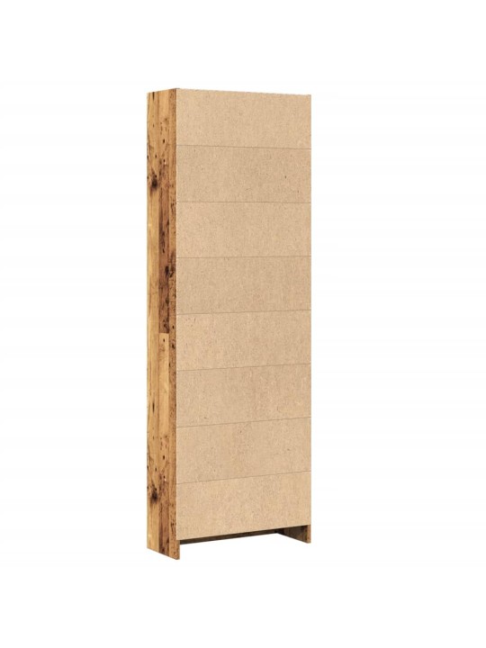 Knihovna old wood 60 x 24 x 176 cm kompozitní dřevo
